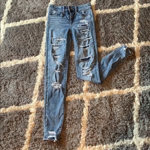American Eagle ripped jeans